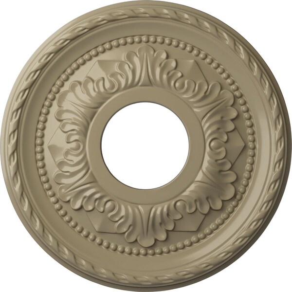 Ekena Millwork Palmetto Ceiling Medallion (Fits Canopies up to 4 7/8"), 12 1/8"OD x 3 1/2"ID x 1"P, Gobi Desert CM12PMGDF - main